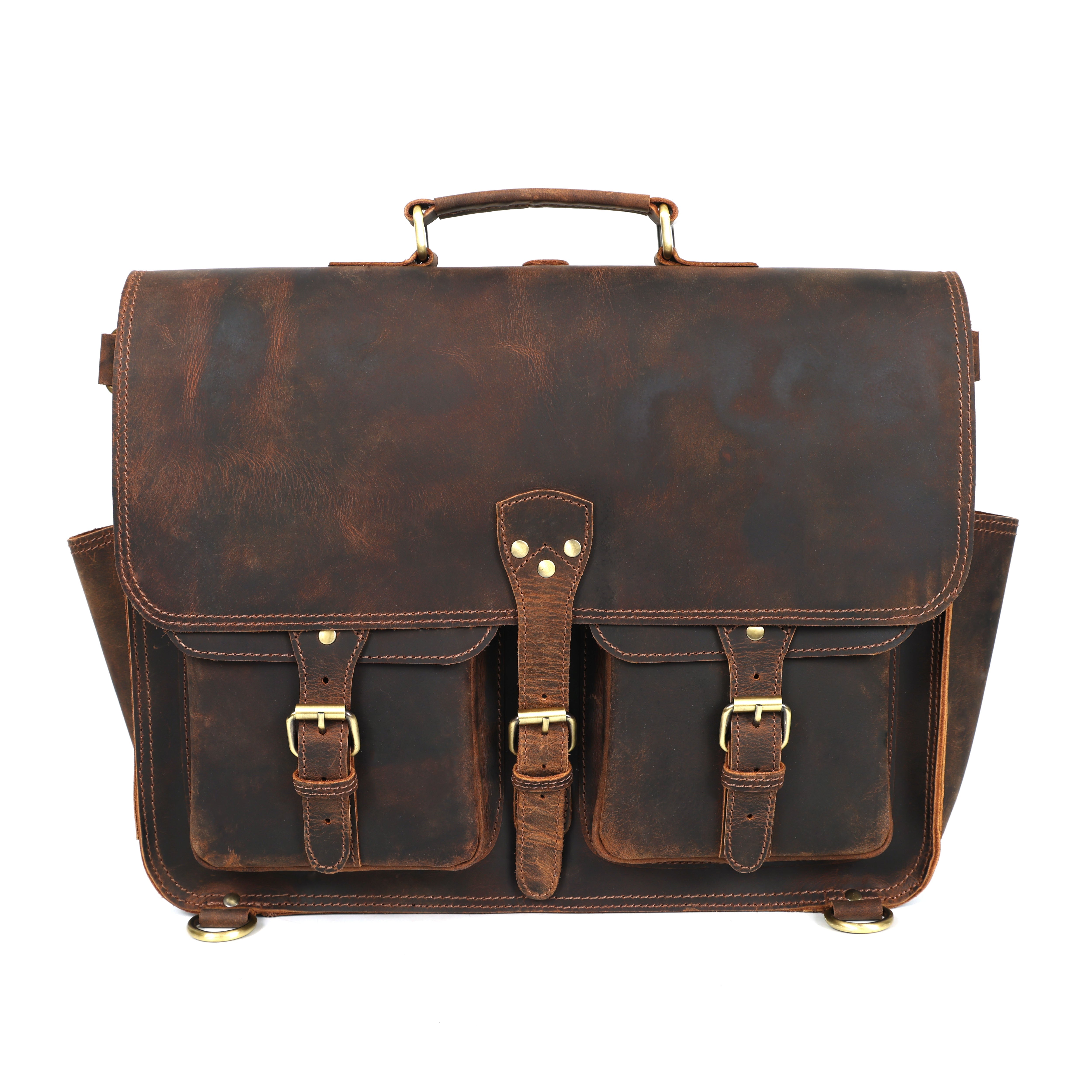 Cody Buffalo Leather Briefcase