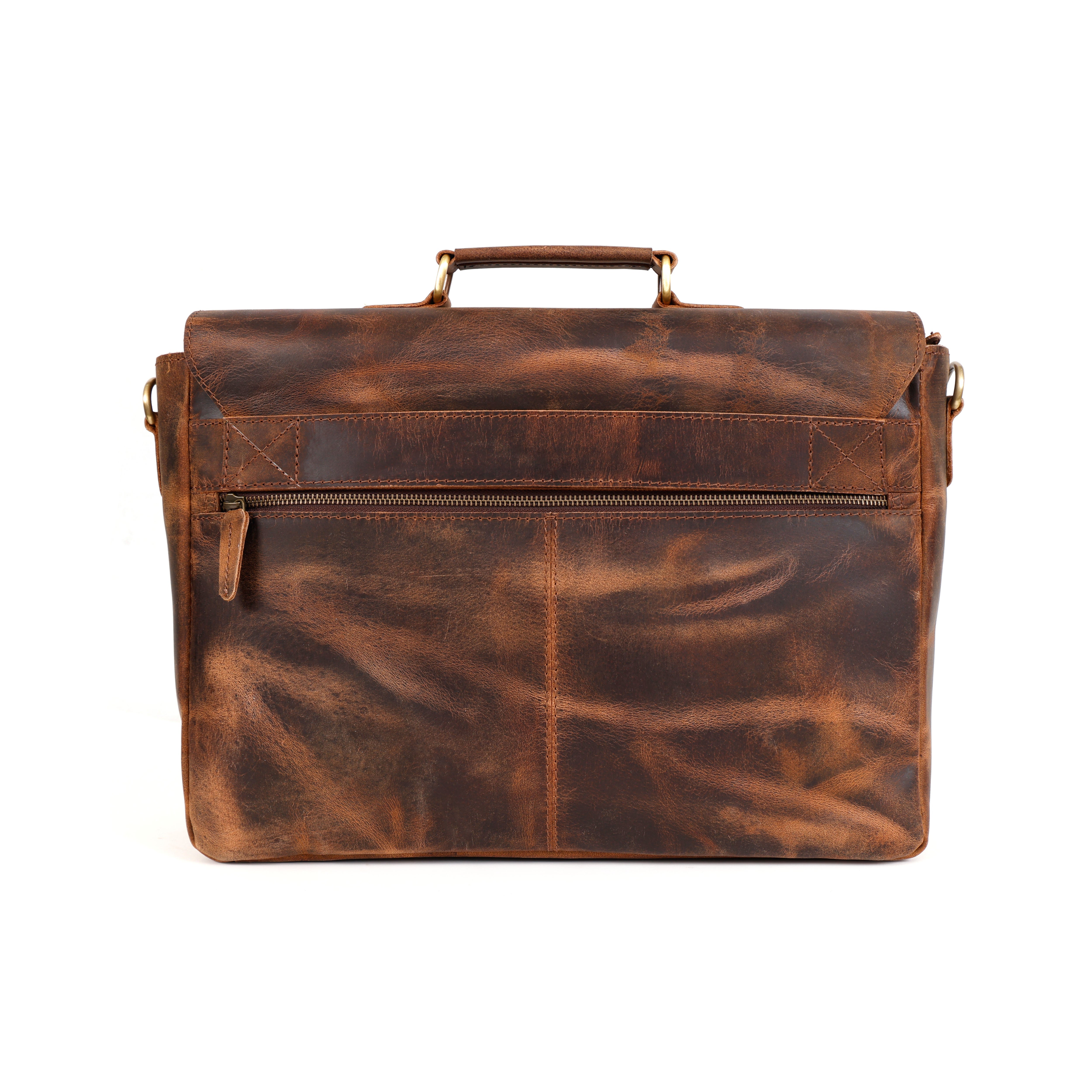 Apollo Buffalo Leather Messenger Bag for Men