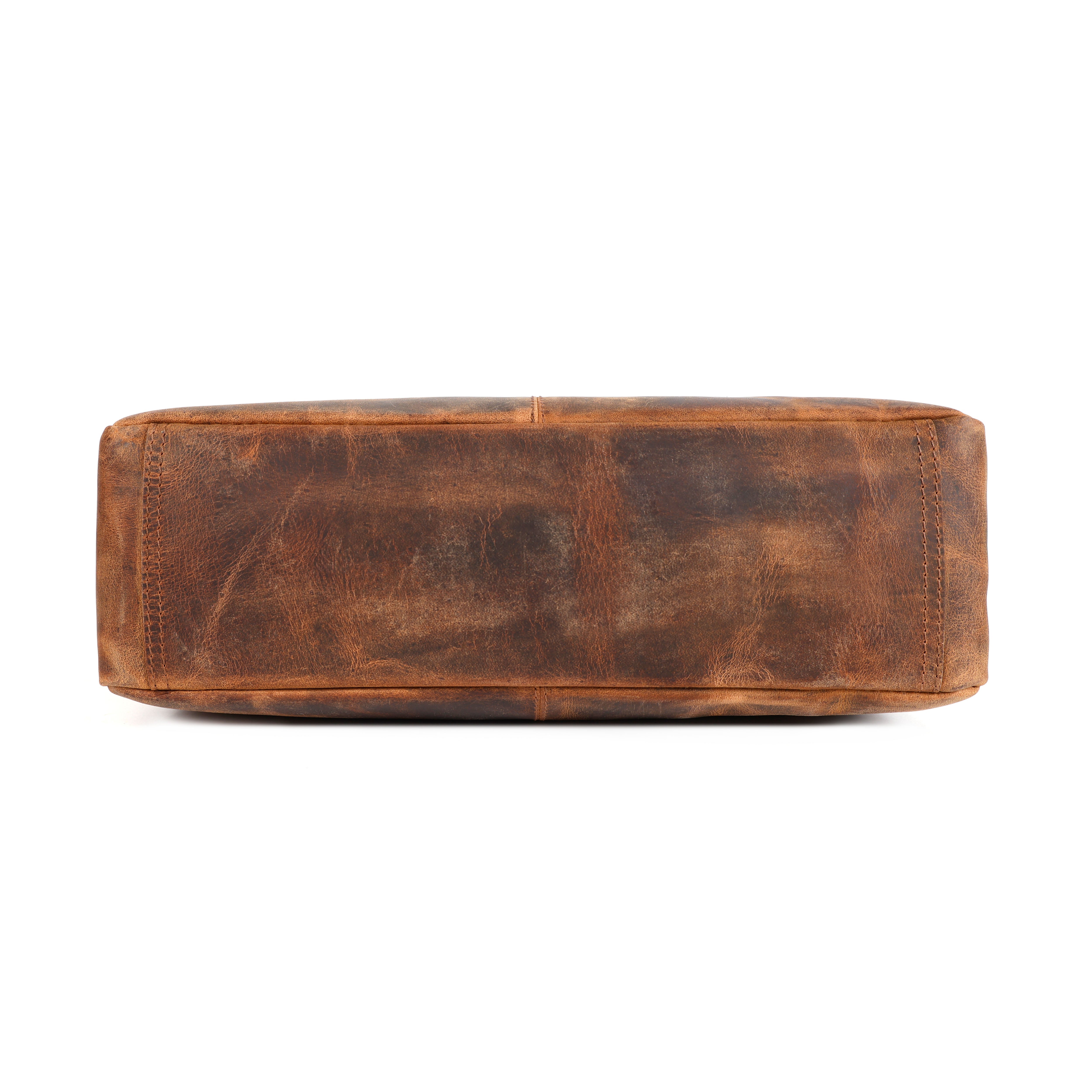 Apollo Buffalo Leather Messenger Bag for Men