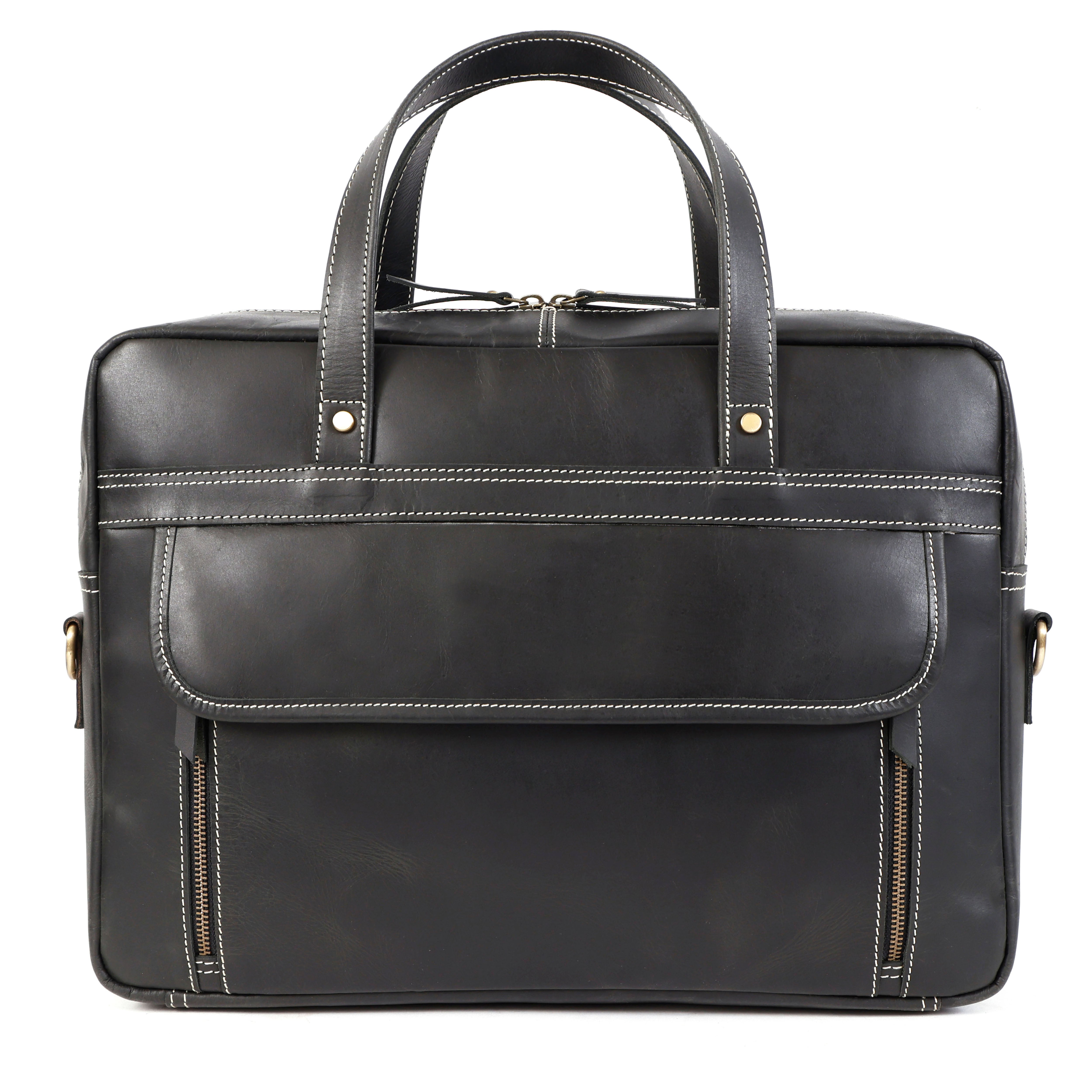 Dylan Black Leather Briefcase