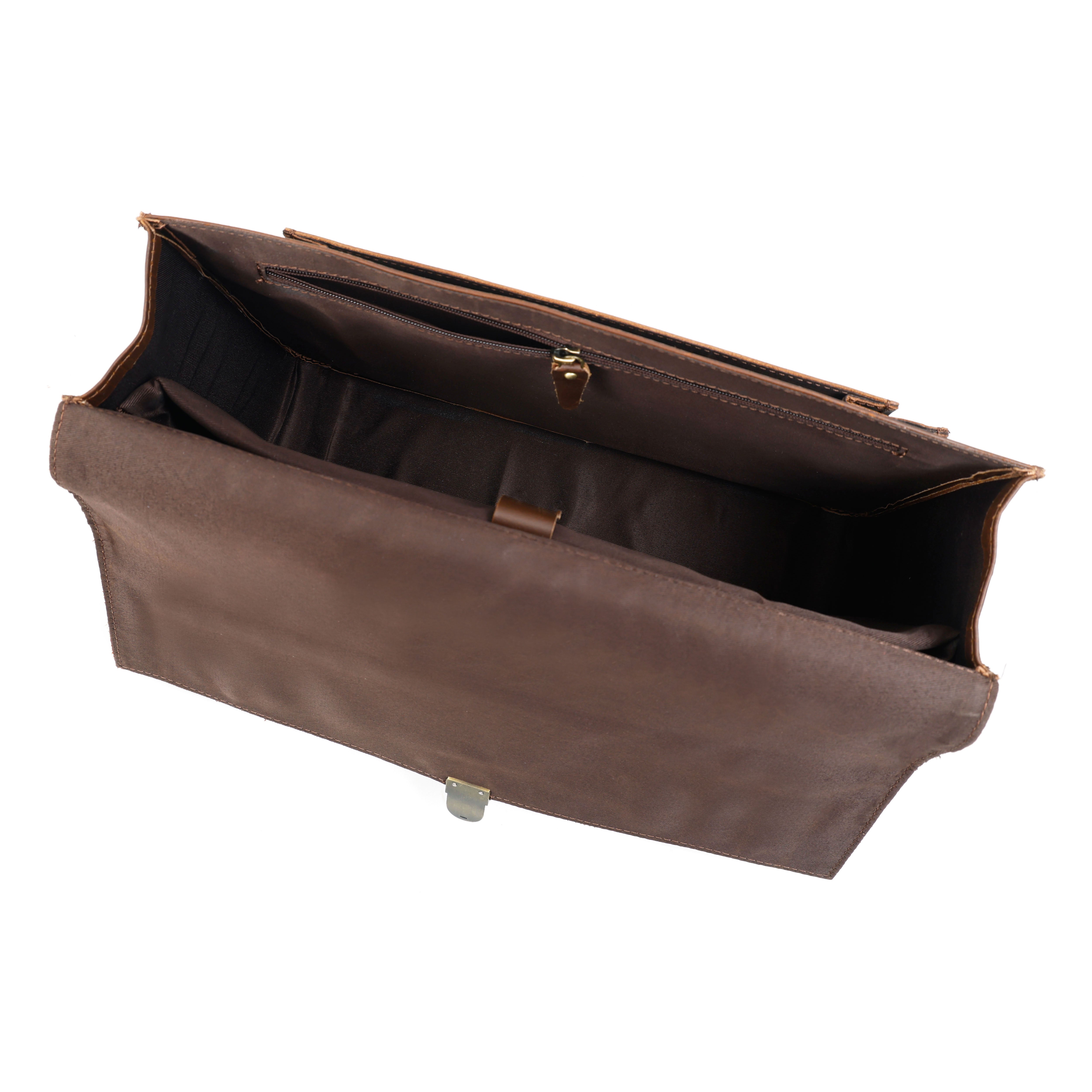 Bennett Buffalo Leather Messenger Bag for Men