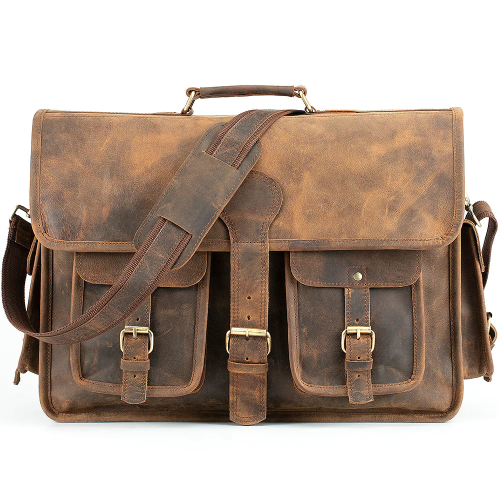 Pacific Buffalo Leather Briefcase