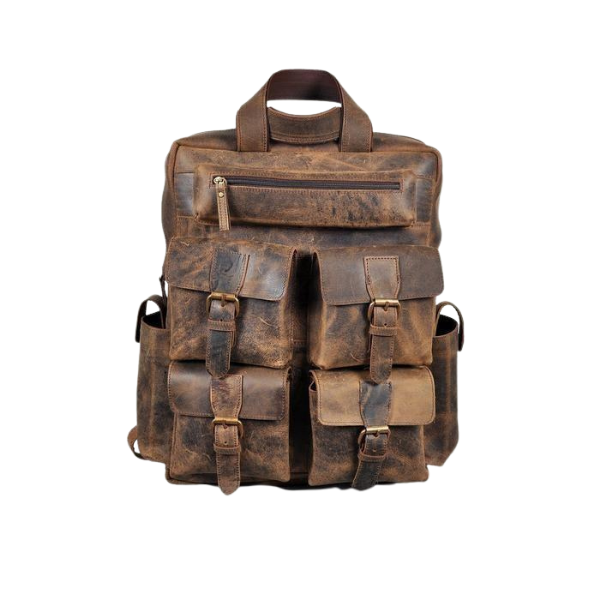 Sheldon Distressed Leather Backpack